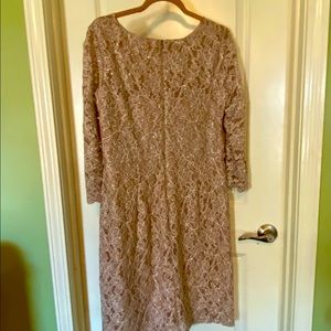 Taupe cocktail dress